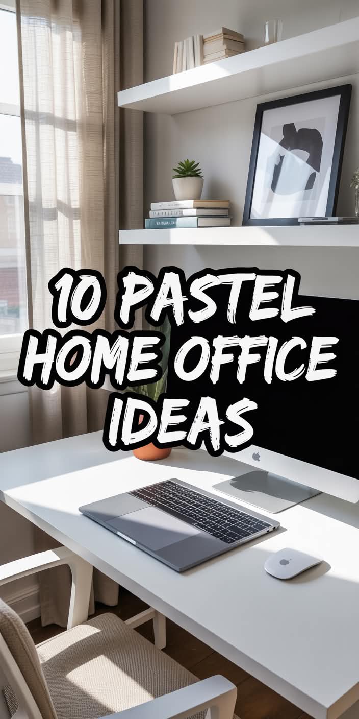 Pastel Home Office Ideas