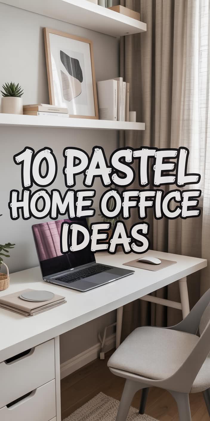 Pastel Home Office Ideas