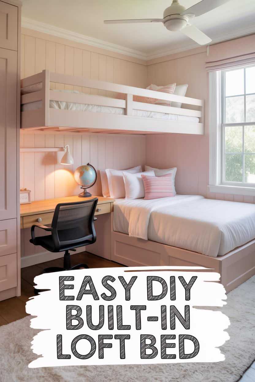 Easy DIY Built In Loft Bed: A Step-by-Step Guide – Home Sense Styling Blog